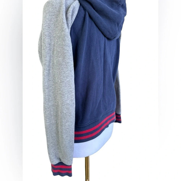 Ralph Lauren Polo Zip Hoodie Big Pony Logo Navy and Gray Youth Medium 10/12 - Picture 3 of 7